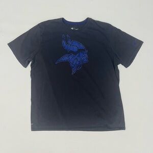 Nike NFL Equipment Minnesota Vikings T-shirt Dri-Fit Mens XXL Dark Gray